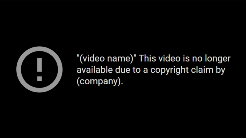 copyright strike