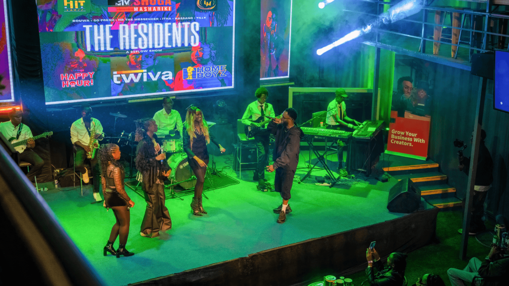 Twiva at the Residents 25Flow event held at Homeboyz Studios Nairobi